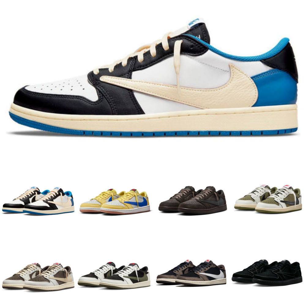 나이키 x 트래비스 스캇 에어조던1 로우 OG 한정판 운동화 DM7866-140 / DZ4137-106 / CQ4277-001